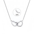 Double Heart Titanium Steel Necklace for Women - Fashion